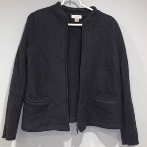 Croft & Barrow 100% wool sweater jacket